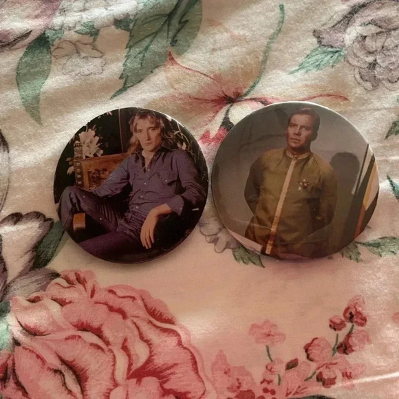 Rod Steward and Captain Kick Buttons - Picture 1 of 5